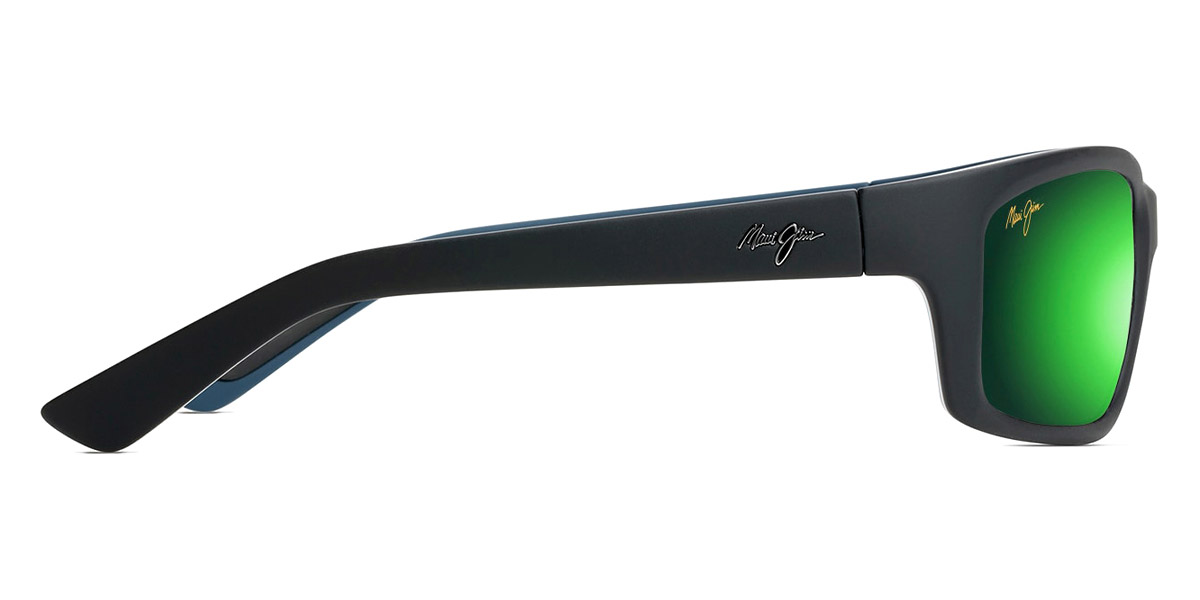 Color: Matte Soft Black with White and Blue (MM766-028) - Maui Jim MJIMM766-02861