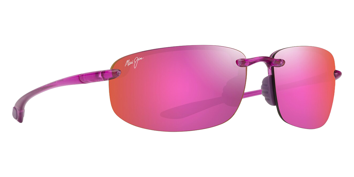 Color: Shiny Transparent Cyclamen Pink (P407-09) - Maui Jim MJIP407-0964