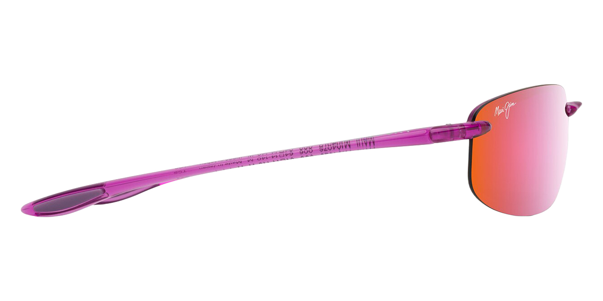 Color: Shiny Transparent Cyclamen Pink (P407-09) - Maui Jim MJIP407-0964