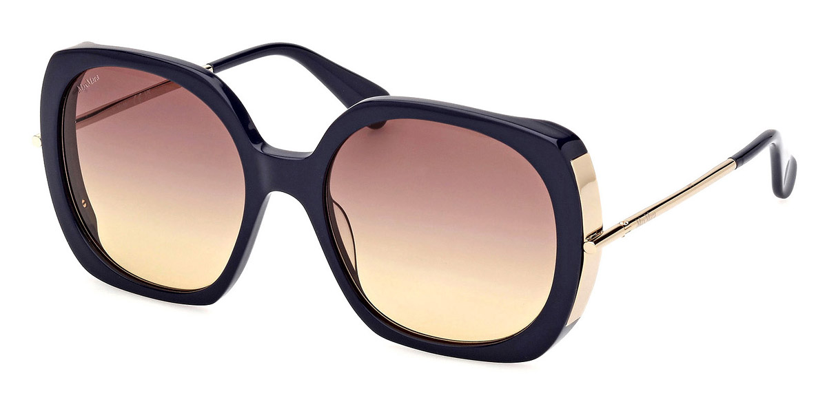 Color: Shiny Blue/Shiny Pale Gold (90F) - Max Mara MM007990F58