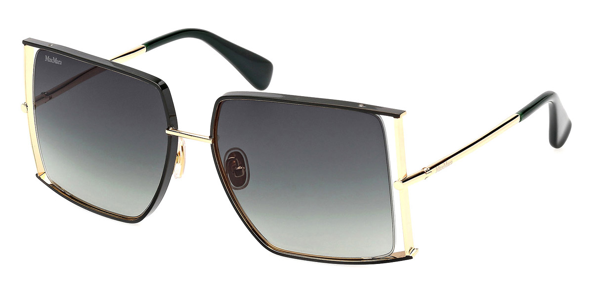 Color: Shiny Dark Green/Shiny Deep Gold (98P) - Max Mara MM012098P58