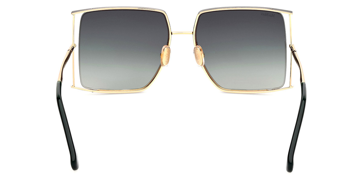 Color: Shiny Dark Green/Shiny Deep Gold (98P) - Max Mara MM012098P58