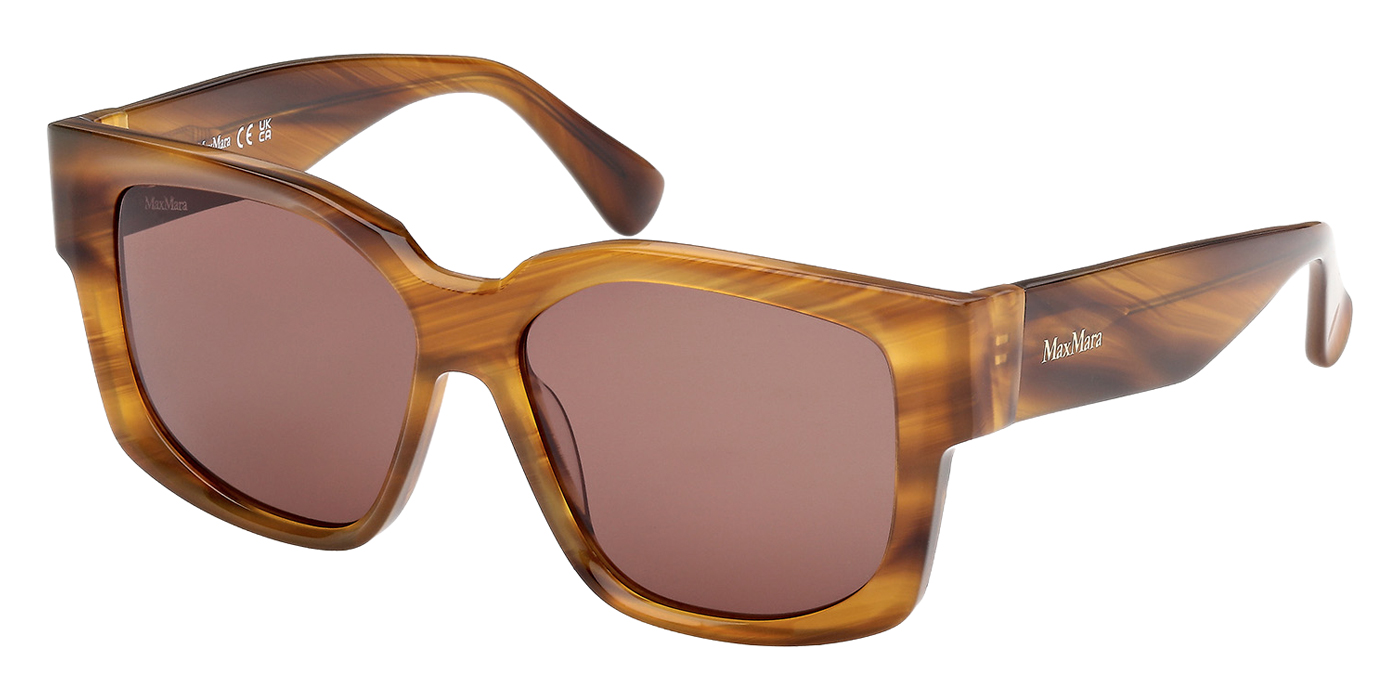 Color: Light Brown/Striped (50E) - Max Mara MM014550E54
