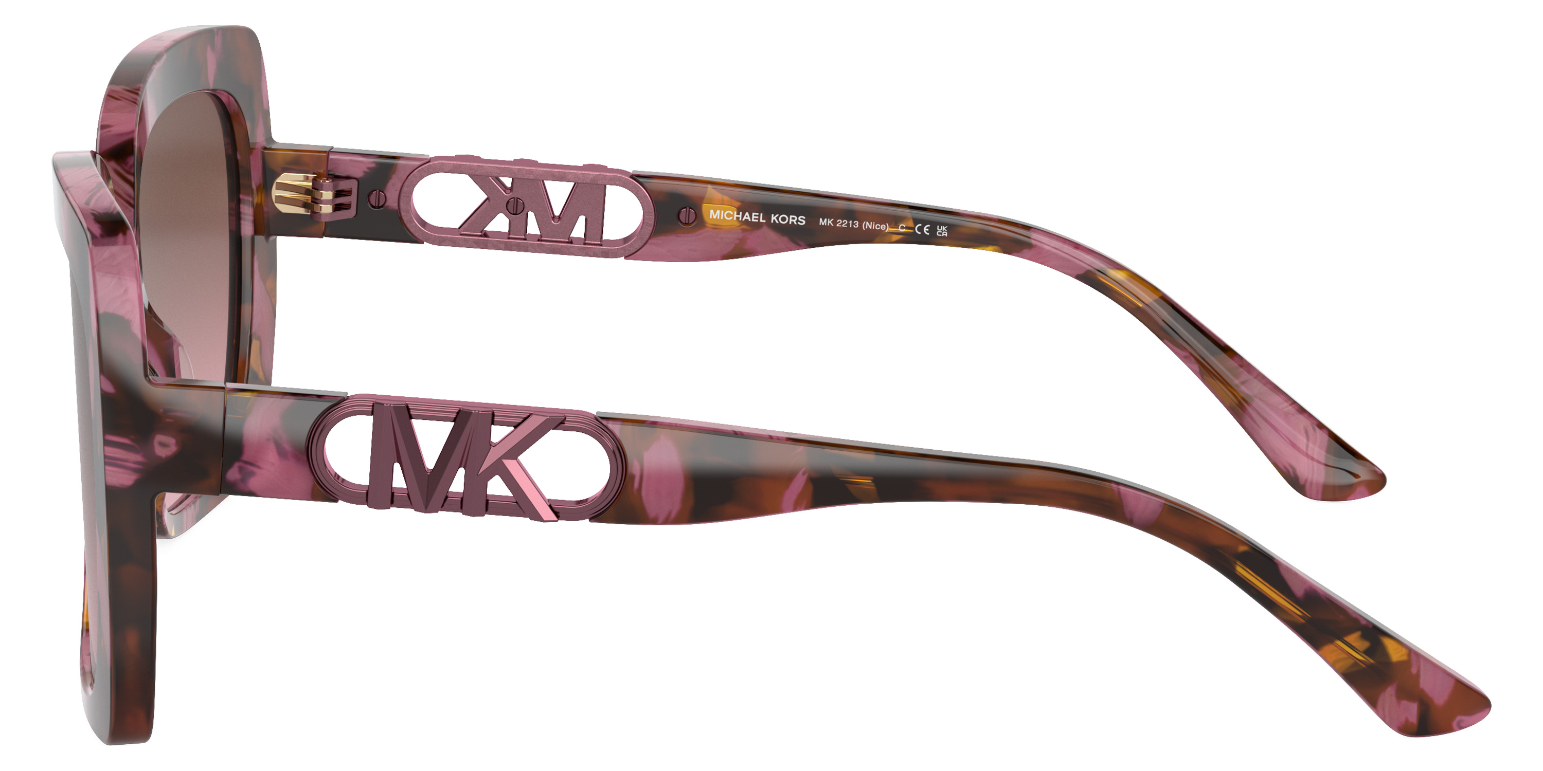 Color: Plum Graphic Tortoise (39989T) - Michael Kors MK221339989T57