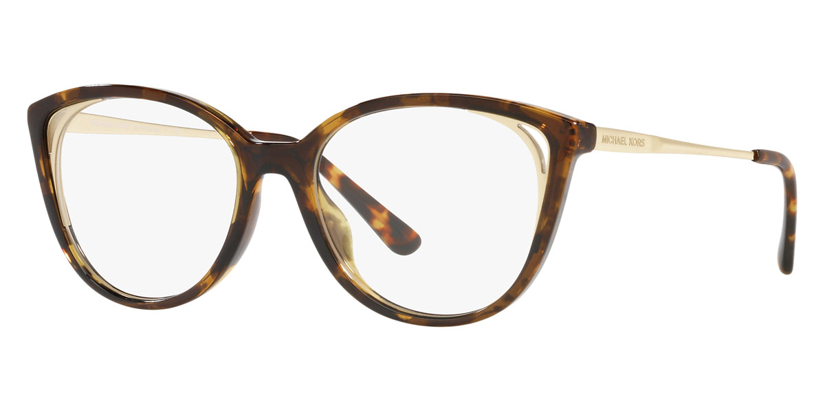 Michael Kors™ Riga Mk4086u 3006 52 Bio Dark Tortoise Eyeglasses