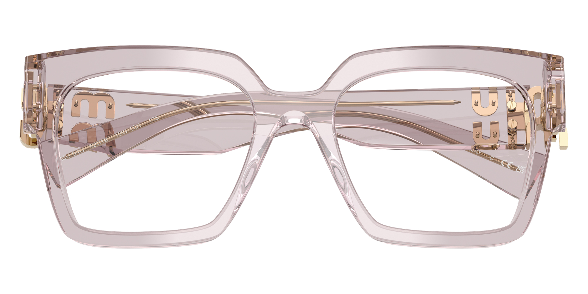 Color: Transparent Mauve (12W1O1) - Miu Miu MU04UV12W1O150