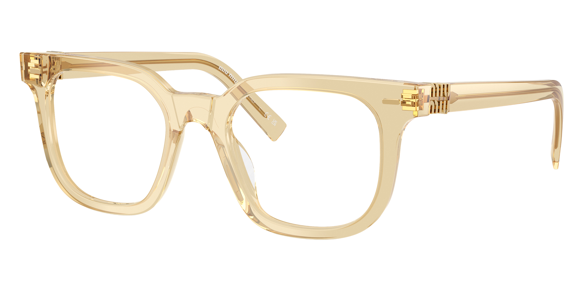 Color: Sand Transparent (11T1O1) - Miu Miu MU06XV11T1O149