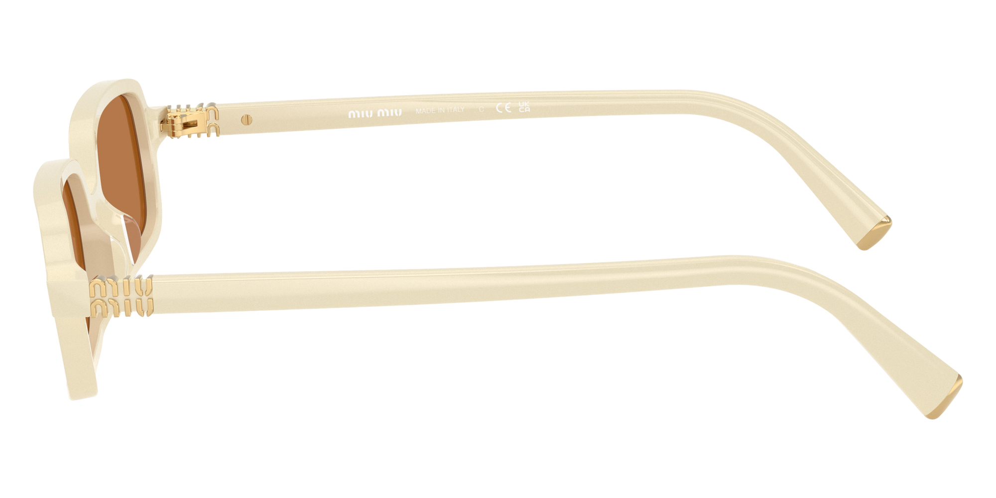 Color: Milk (21D90Q) - Miu Miu MU11ZS21D90Q51