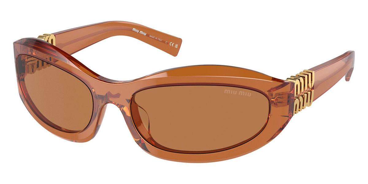 Color: Caramel Transparent (15T10I) - Miu Miu MU14ZS15T10I59