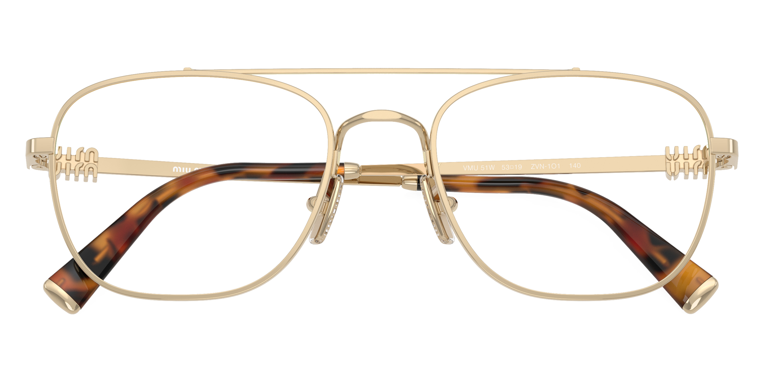 Color: Pale Gold (ZVN1O1) - Miu Miu MU51WVZVN1O151