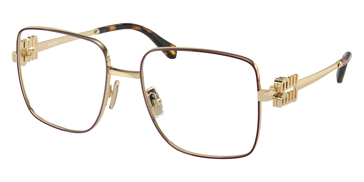 Color: Bordeaux/Pale Oro (09X1O1) - Miu Miu MU51XV09X1O154