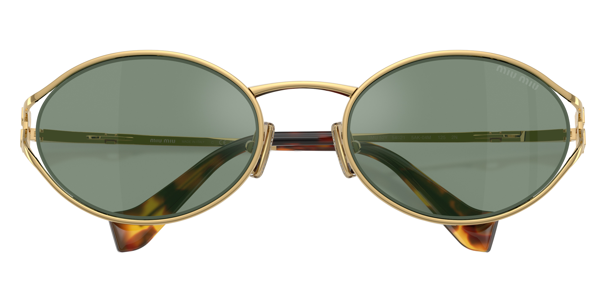 Color: Gold (5AK04M) - Miu Miu MU52YS5AK04M54