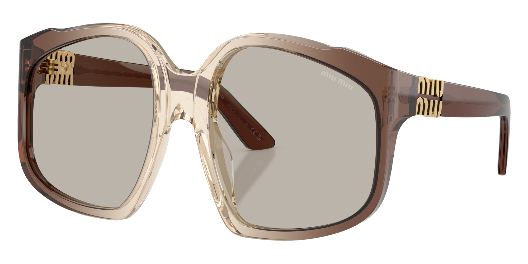 Color: Brown Gradient (25G40U) - Miu Miu MUA07S25G40U59