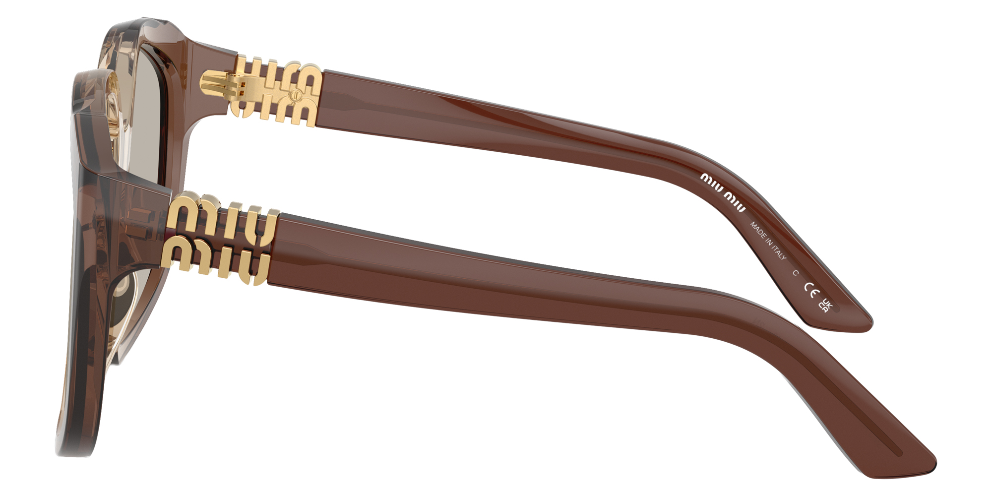 Color: Brown Gradient (25G40U) - Miu Miu MUA07SF25G40U59