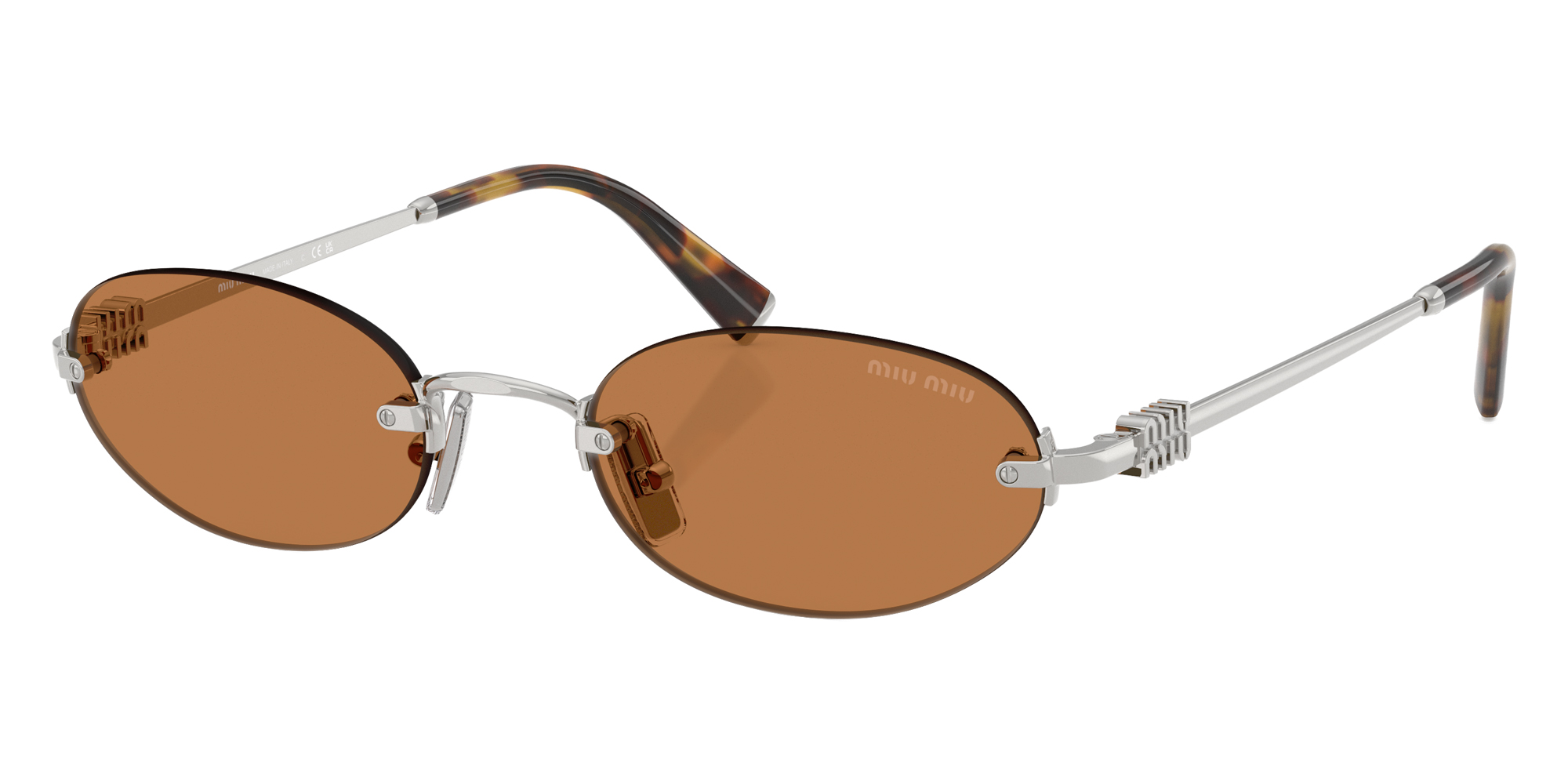 Color: Silver (1BC90Q) - Miu Miu MUA54S1BC90Q51
