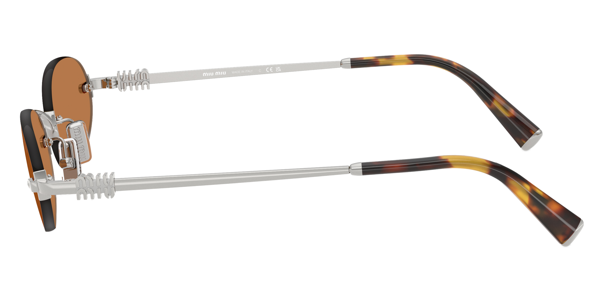 Color: Silver (1BC90Q) - Miu Miu MUA54S1BC90Q51