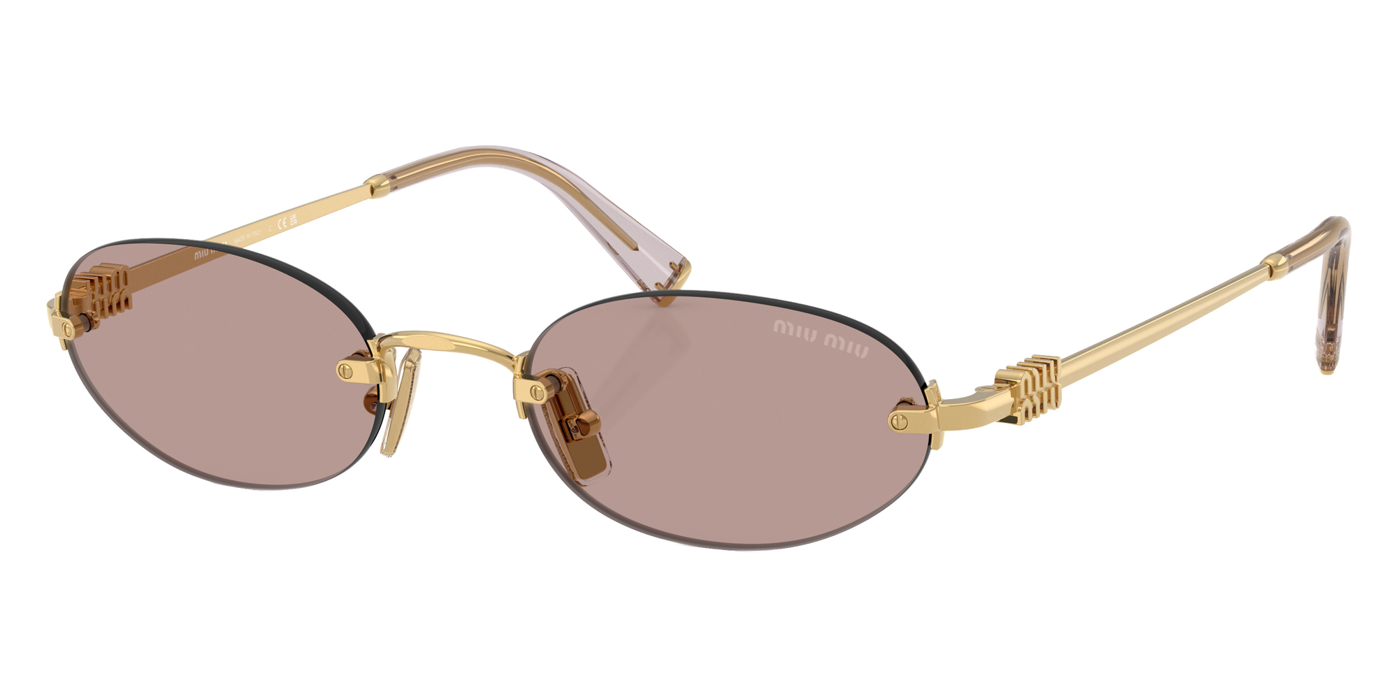 Color: Gold (5AK20I) - Miu Miu MUA54S5AK20I51