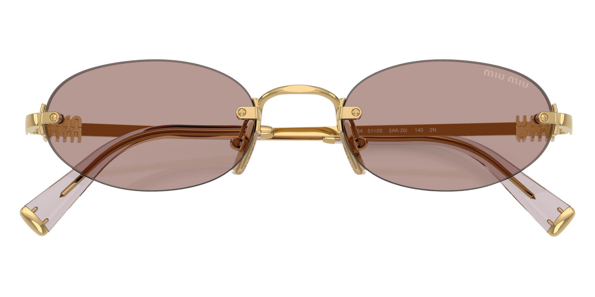 Color: Gold (5AK20I) - Miu Miu MUA54S5AK20I51