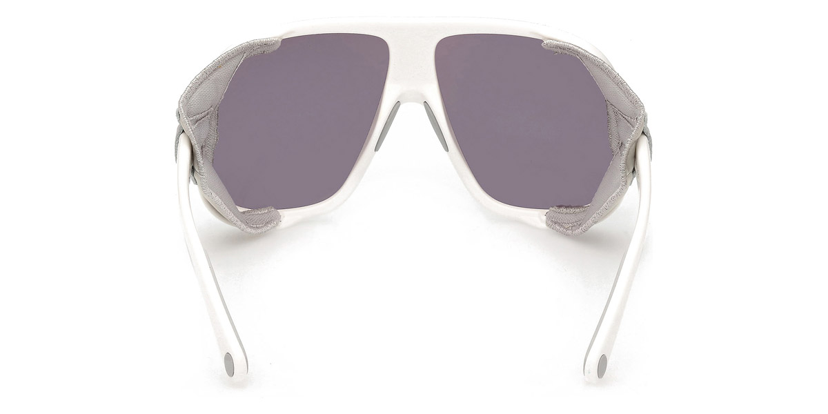 Color: Shiny White with Light Gray Leather Blinders (24C) - Moncler ML0206Diffractor24C66