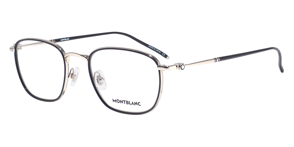 Montblanc™ MB0161O 001 52 Black/Silver Eyeglasses