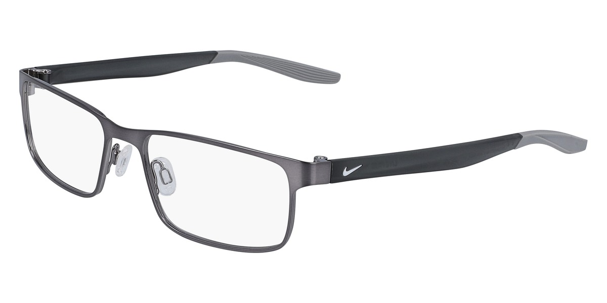 Nike 8131 073 55 Brushed Gunmetal Wolf Gray Eyeglasses