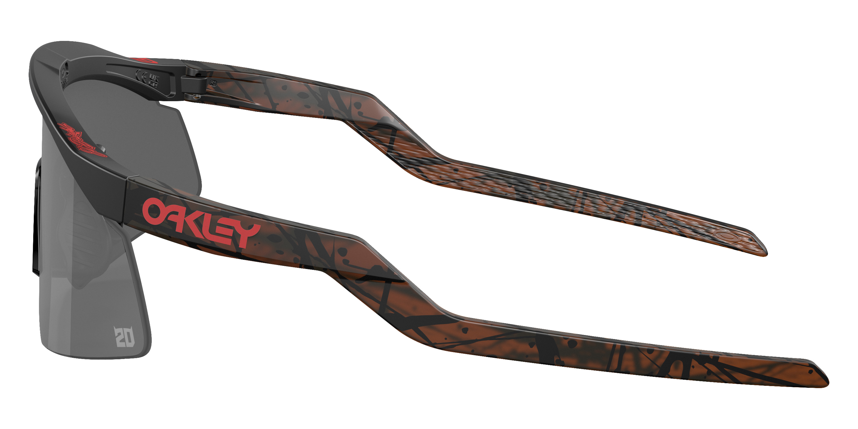Color: Matte Black/Black Speed Splatter on Rootbeer (922917) - Oakley OO922992291737