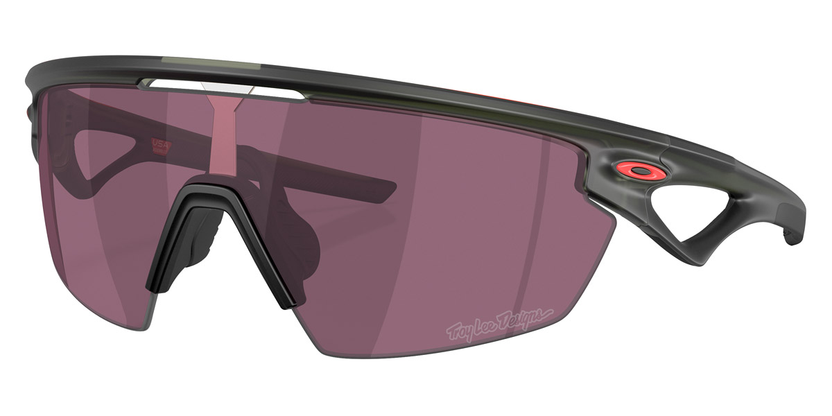 Color: Troy Lee Designs Matte Olive Ink (940322) - Oakley OO940394032236