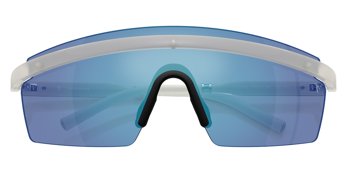 Color: Warm White/Crystal/Silver (700755) - Oliver Peoples OV5556S70075535