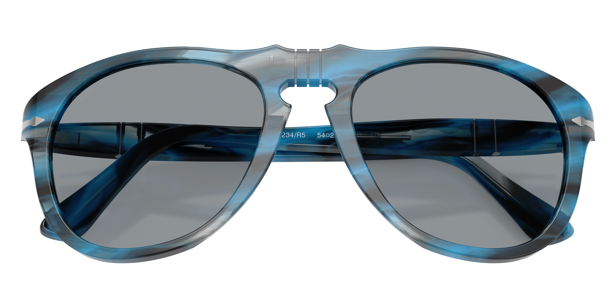 Color: Striped Blue and Gray (1234R5) - Persol PO06491234R556