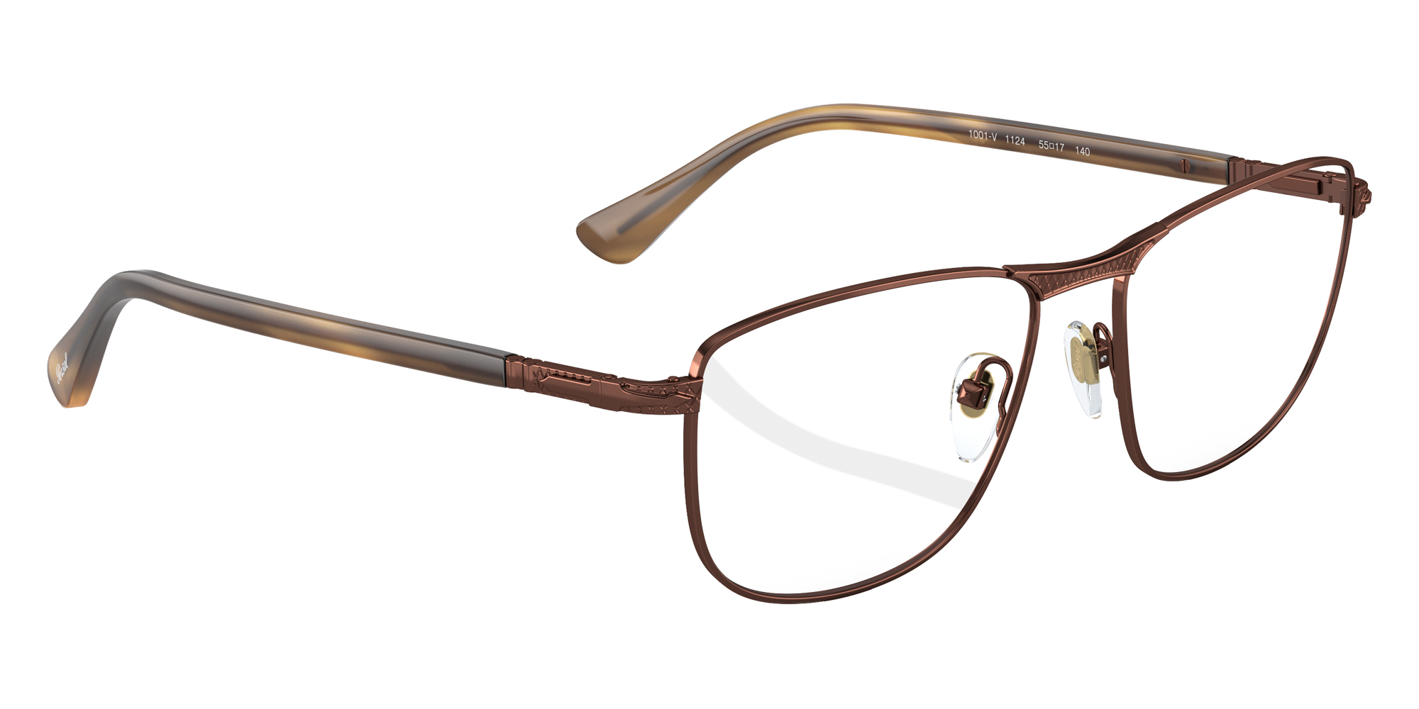 Color: Striped Brown/Shiny Brown (1124) - Persol PO1001V112453