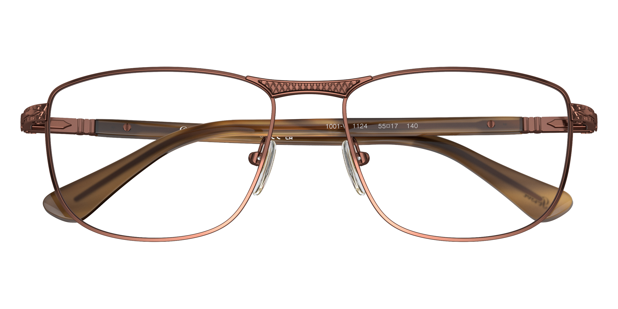 Color: Striped Brown/Shiny Brown (1124) - Persol PO1001V112453