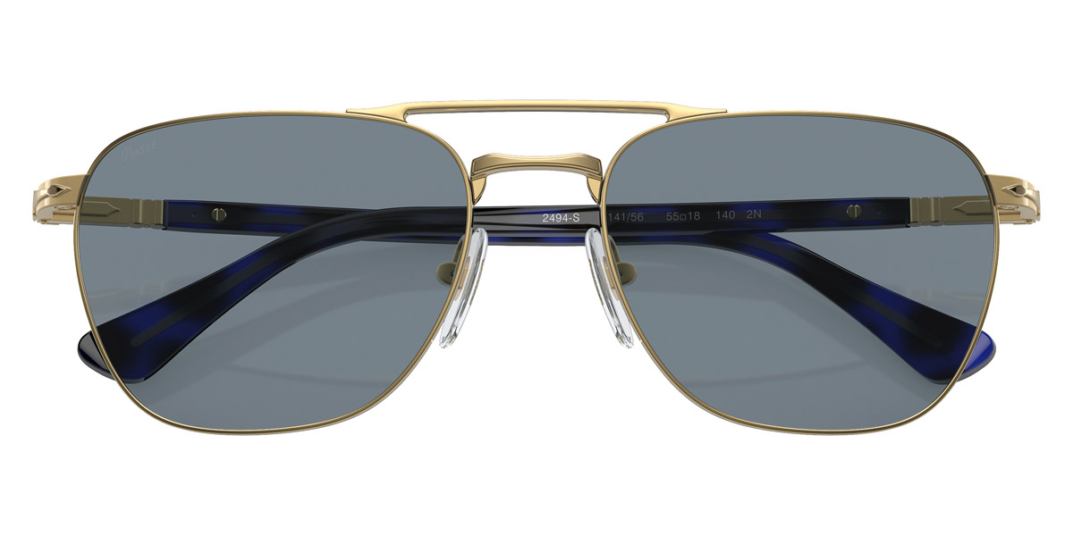Color: Gold/Blue Net Effect (114156) - Persol PO2494S11415655