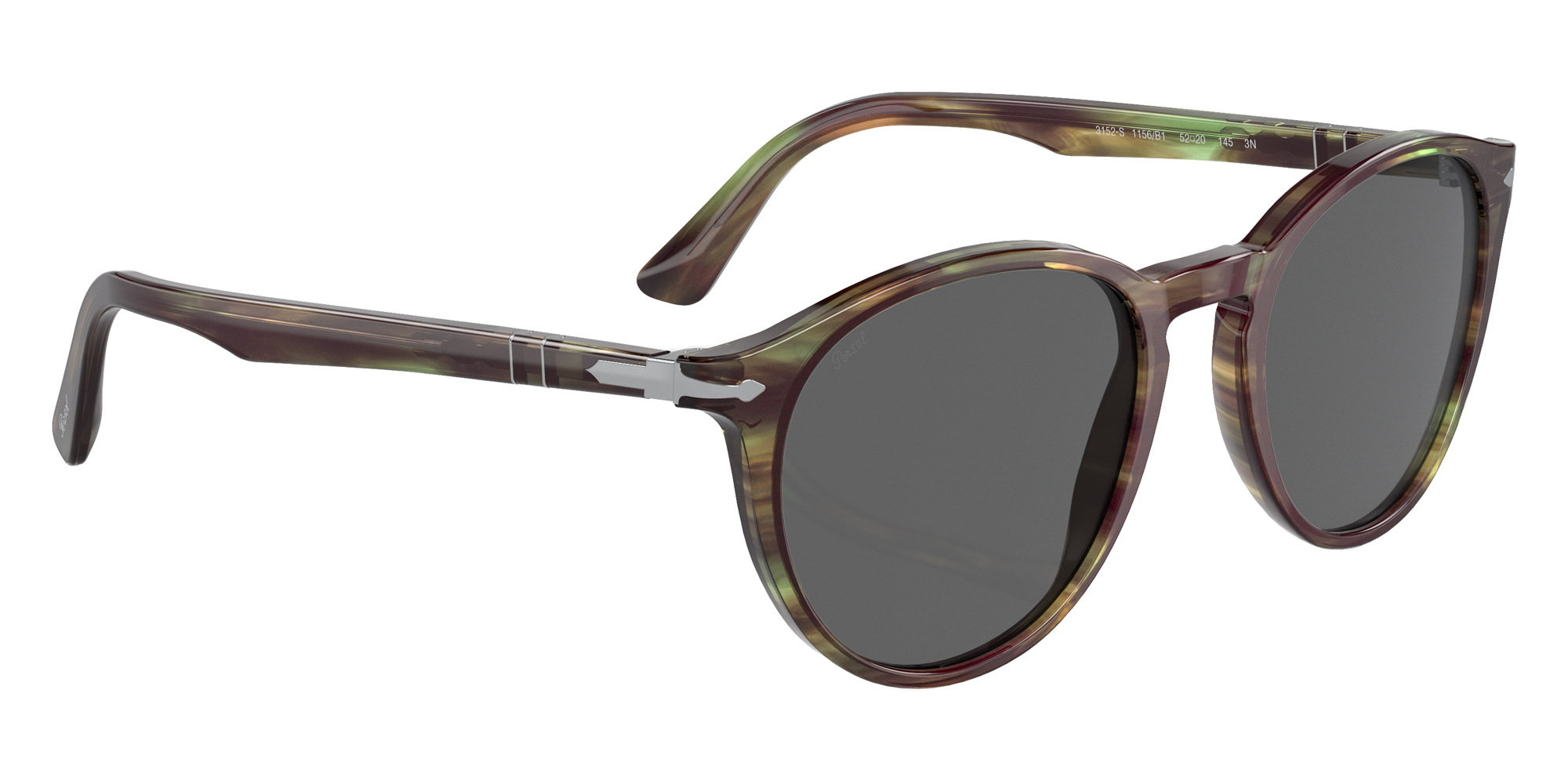 Color: Striped Green (1156B1) - Persol PO3152S1156B152
