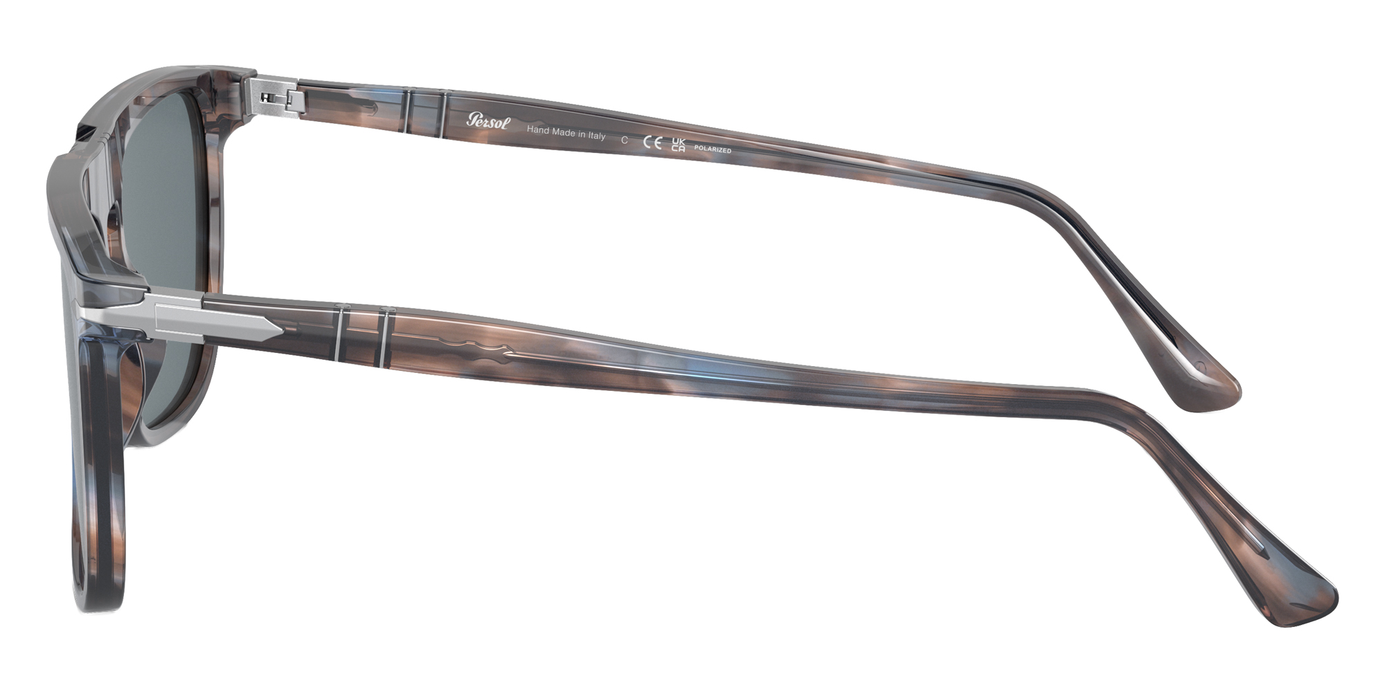 Color: Striped Blue (11553R) - Persol PO3225S11553R56