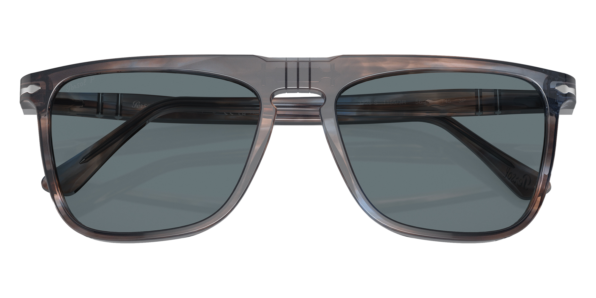Color: Striped Blue (11553R) - Persol PO3225S11553R56