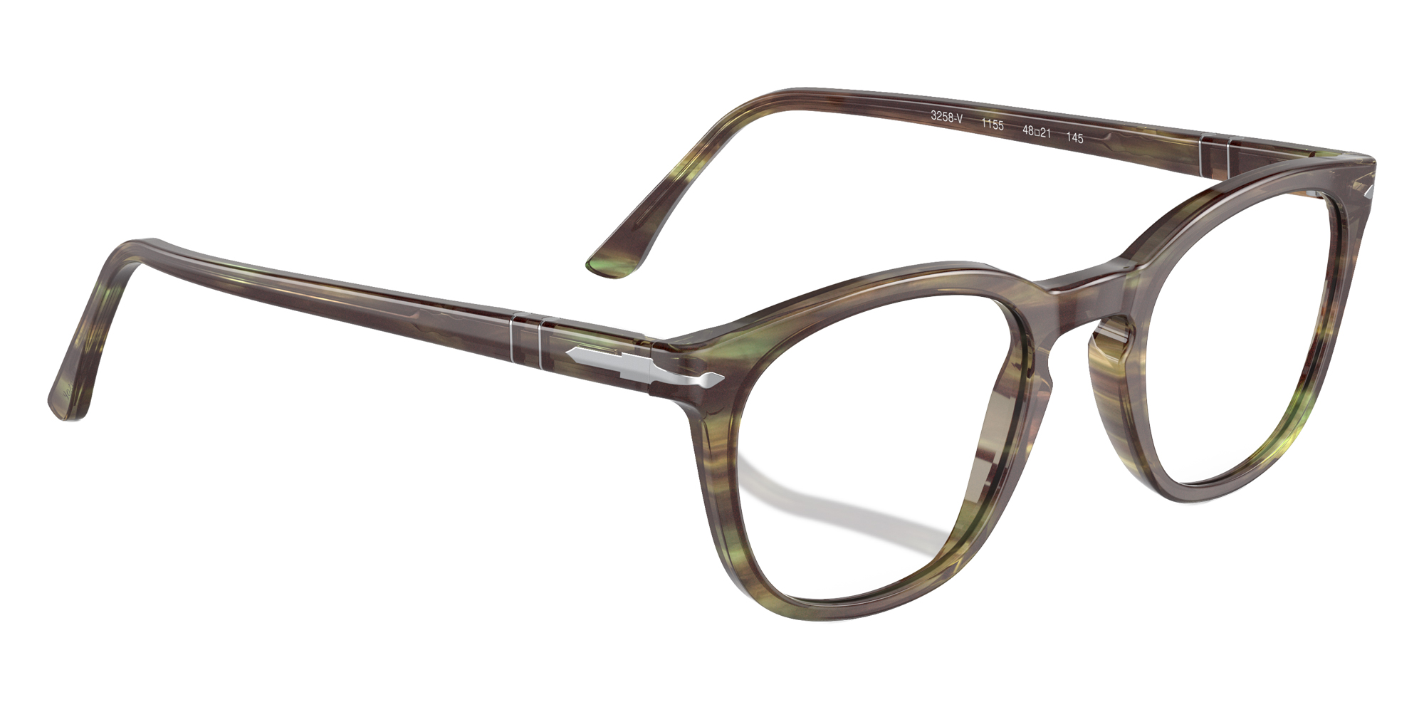 Color: Striped Green (1156) - Persol PO3258V115645