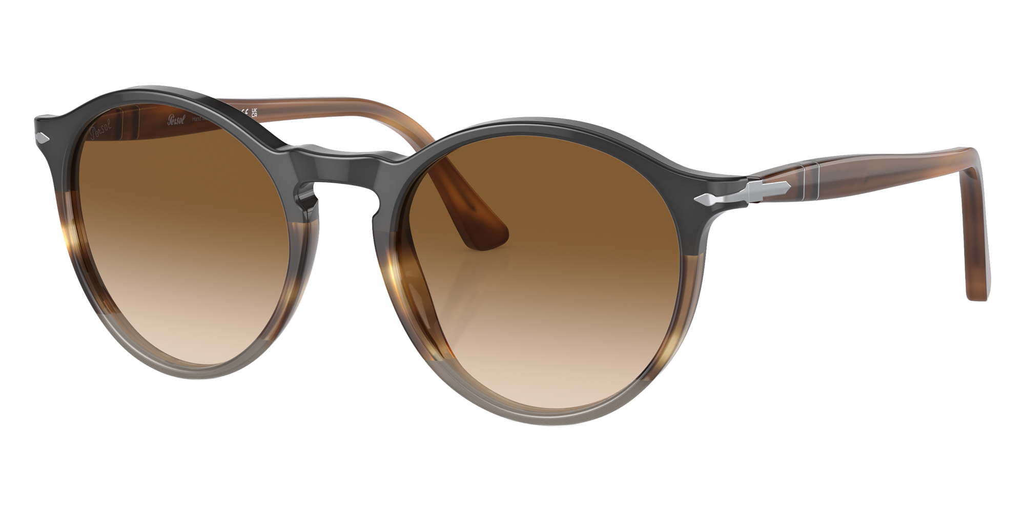 Color: Black/Striped Brown/Gray (113551) - Persol PO3285S11355150