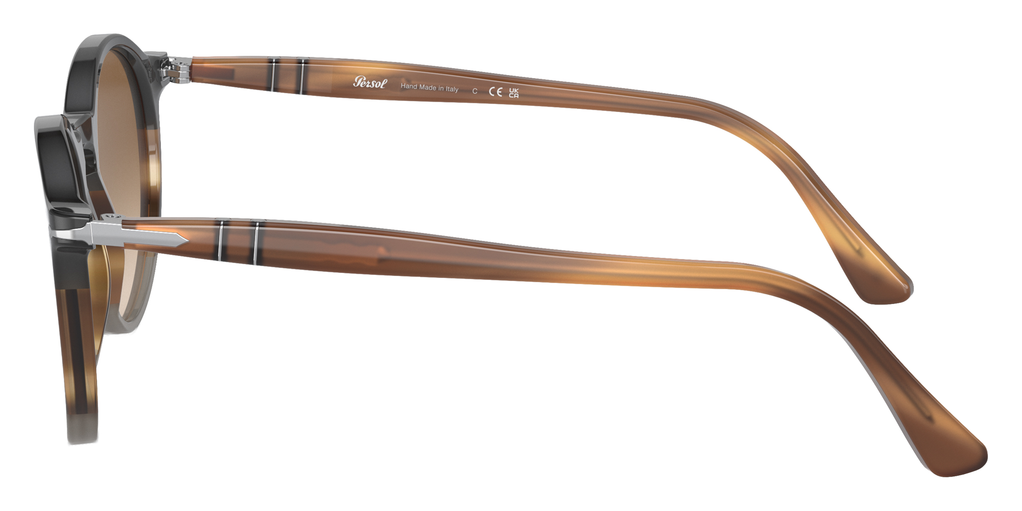 Color: Black/Striped Brown/Gray (113551) - Persol PO3285S11355150