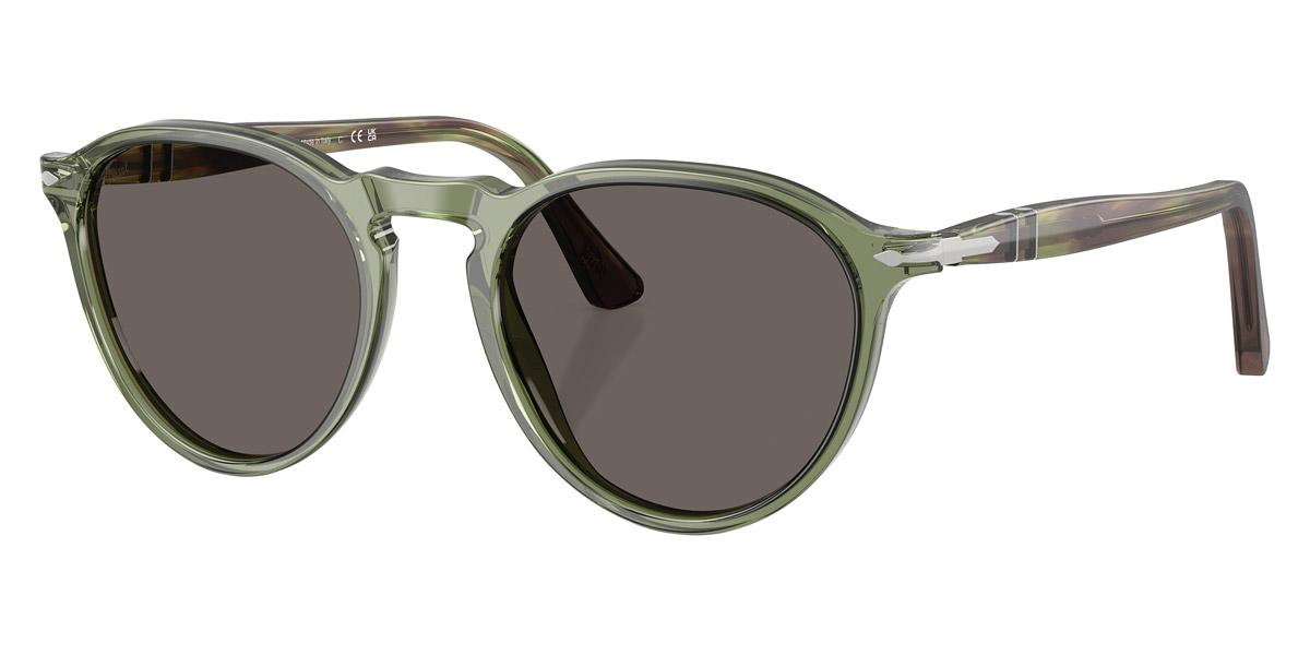 Color: Transparent Green/Striped Green (1226B1) - Persol PO3286S1226B153