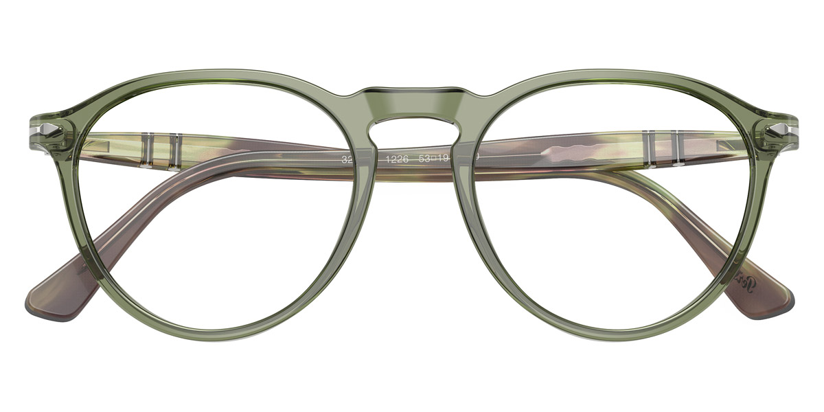 Color: Transparent Green/Striped Green (1226) - Persol PO3286V122651