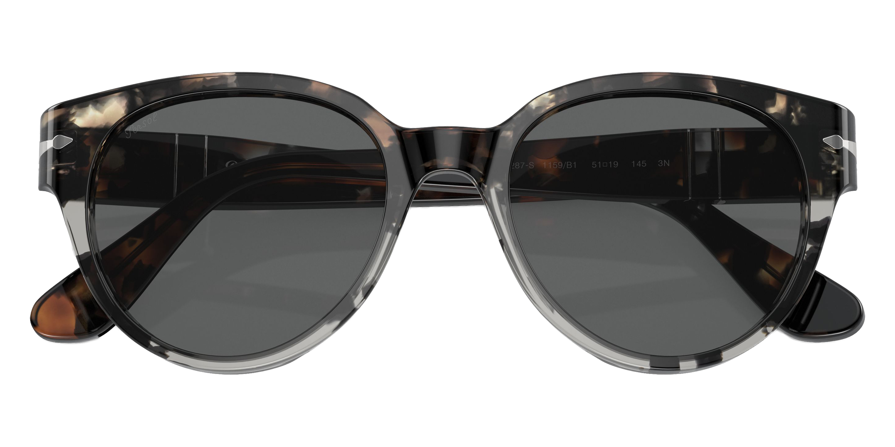 Color: Smoke Havana Dark Gradient Havana (1159B1) - Persol PO3287S1159B151