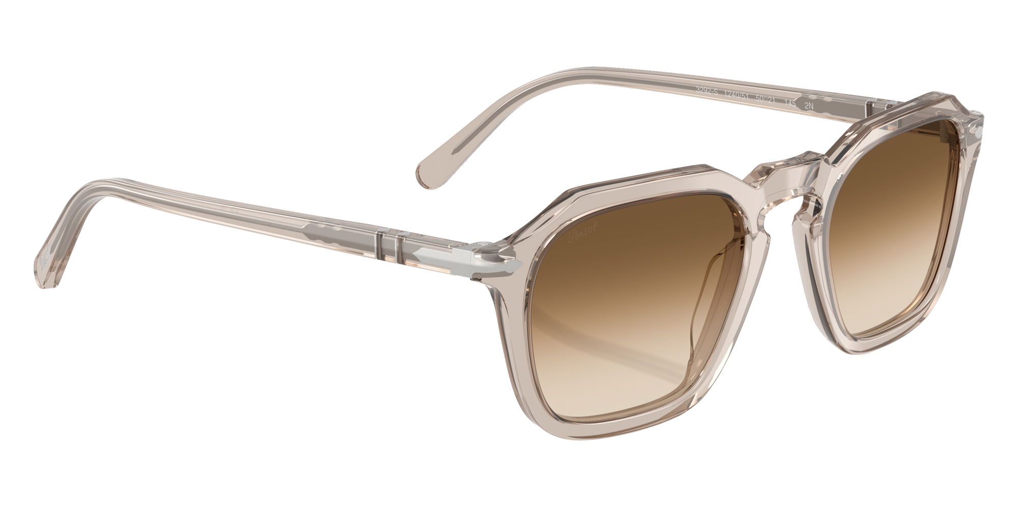 Color: Transparent Brown Gray (124051) - Persol PO3292S12405150