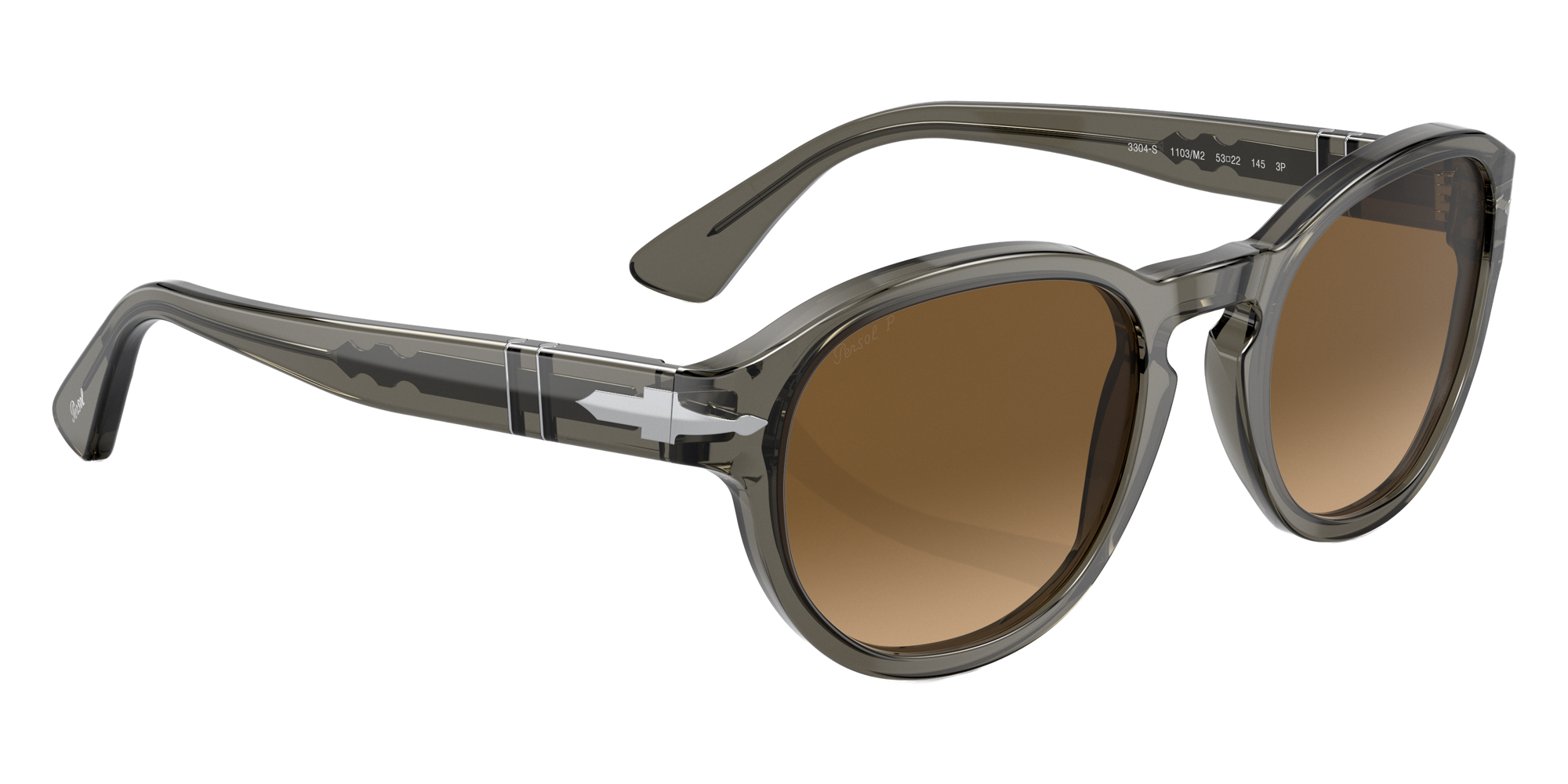 Color: Gray Taupe Transparent (1103M2) - Persol PO3304S1103M250