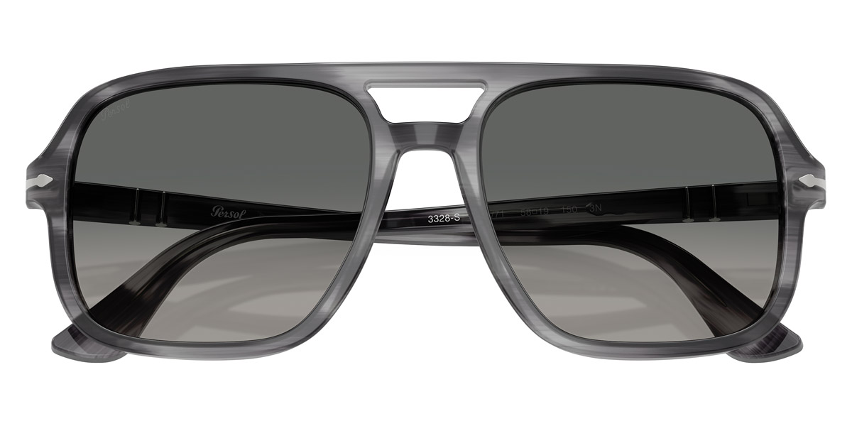 Color: Striped Gray (119271) - Persol PO3328S11927158