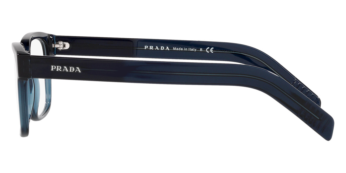 Prada™ PR 15WV 08Q1O1 53 Transparent Blue Eyeglasses