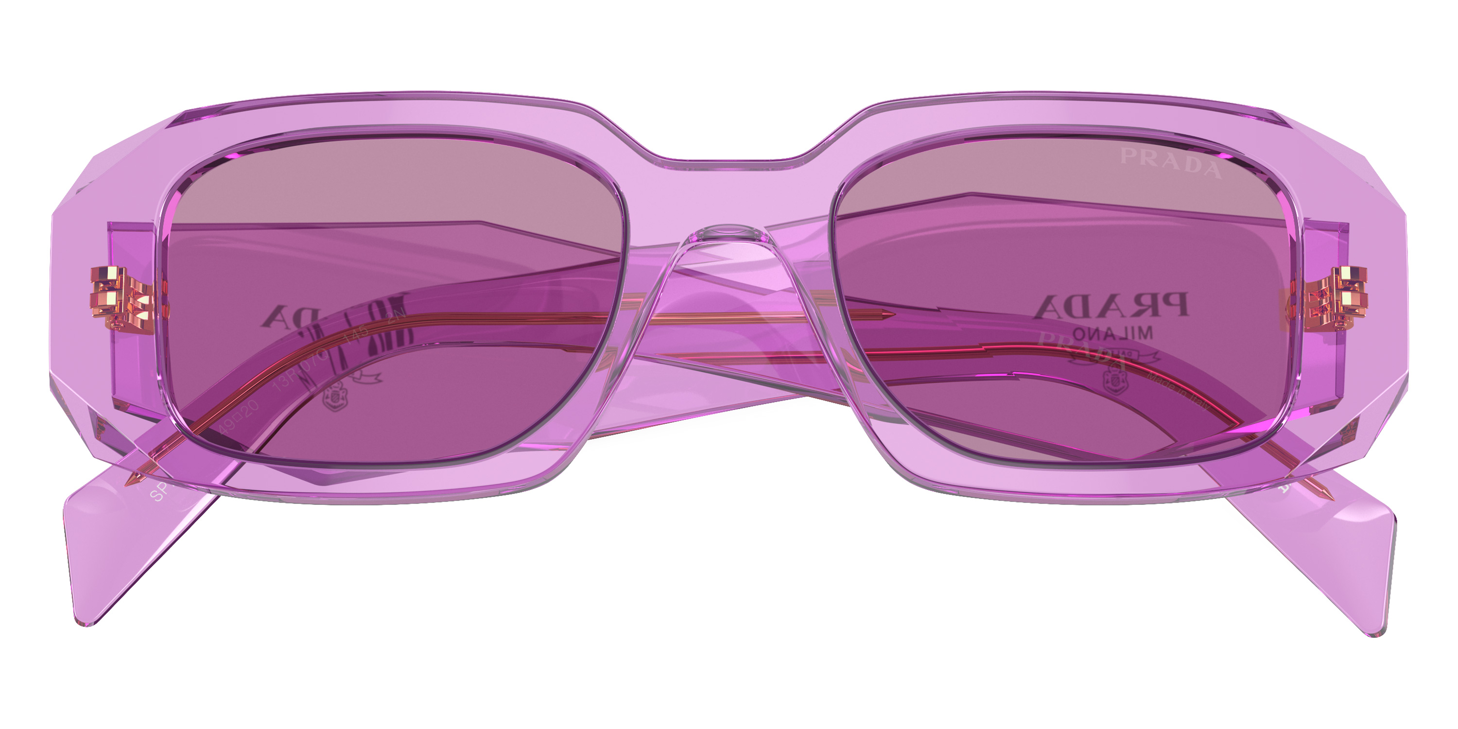 Color: Transparent Amethyst (13R07Q) - Prada PR17WS13R07Q49