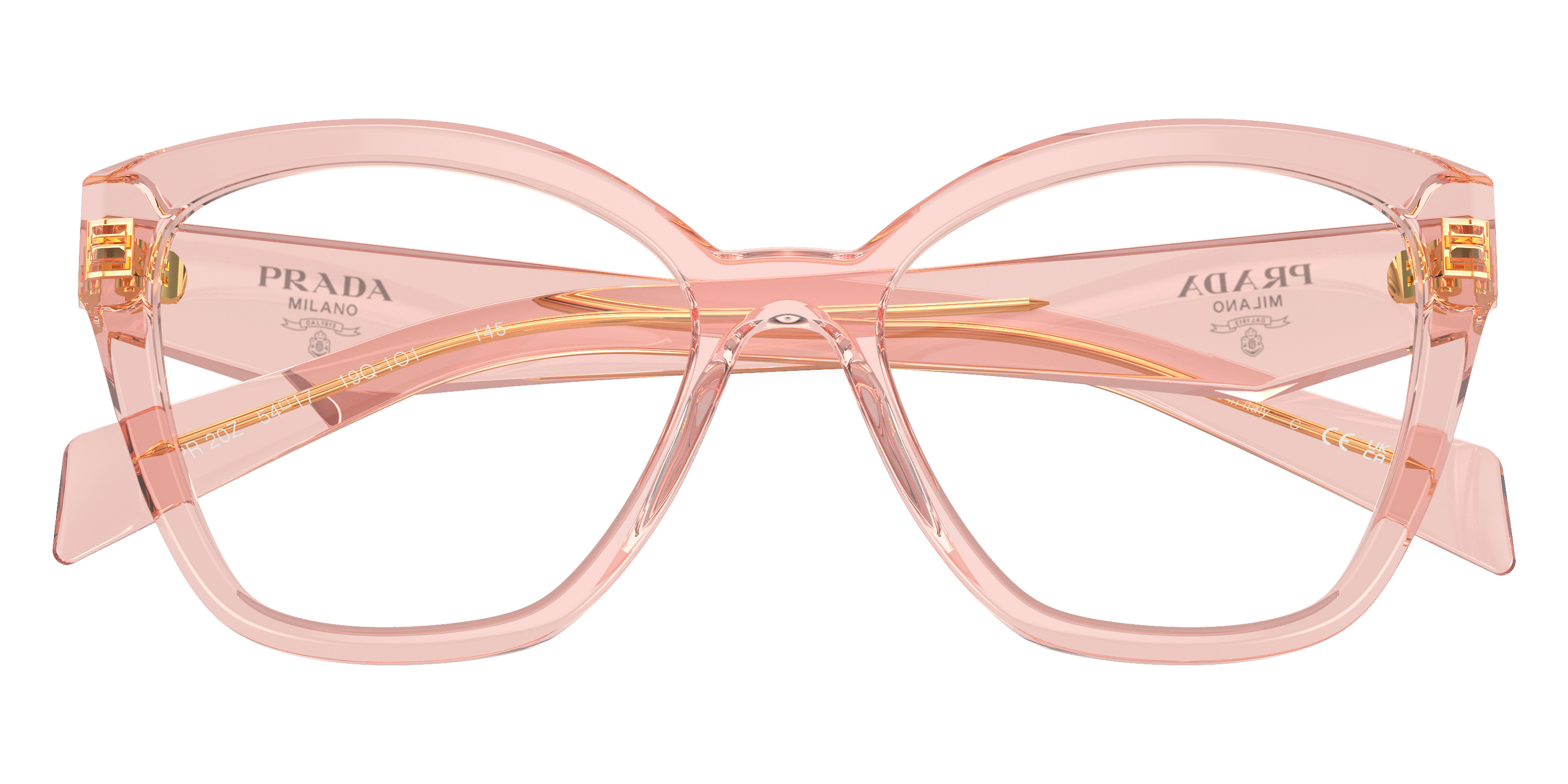 Color: Transparent Peach (19Q1O1) - Prada PR20ZV19Q1O154