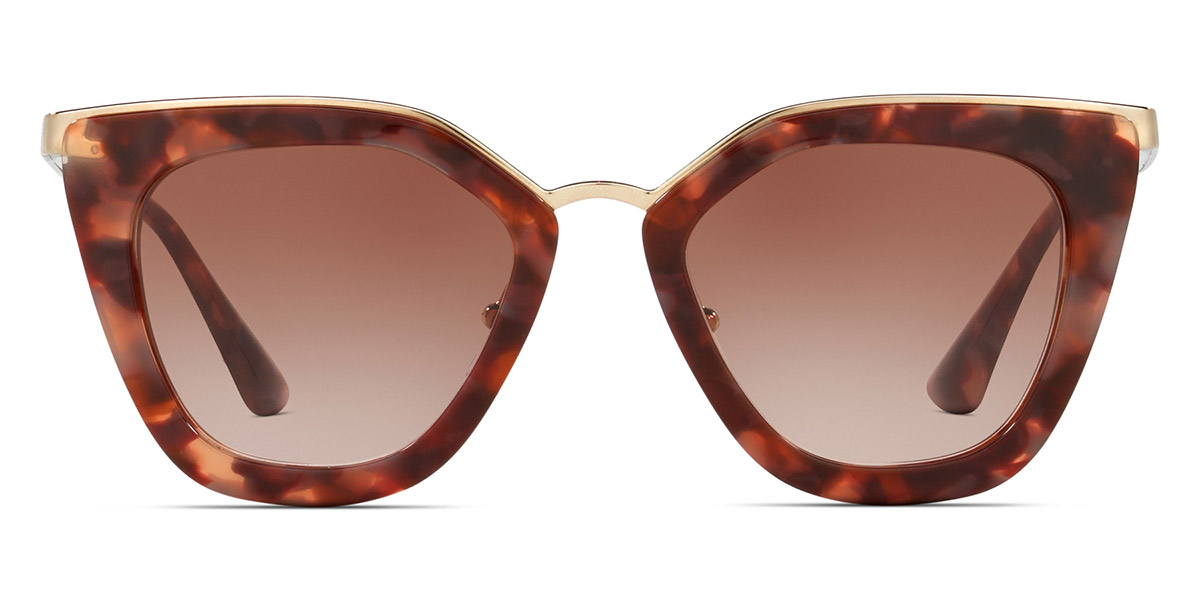 Prada™ CATWALK PR 53SS UE00A6 52 Spotted Brown Pink Sunglasses