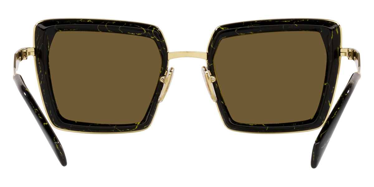 Prada™ PR 55ZS 19D01T 52 Black/Yellow Marble Sunglasses