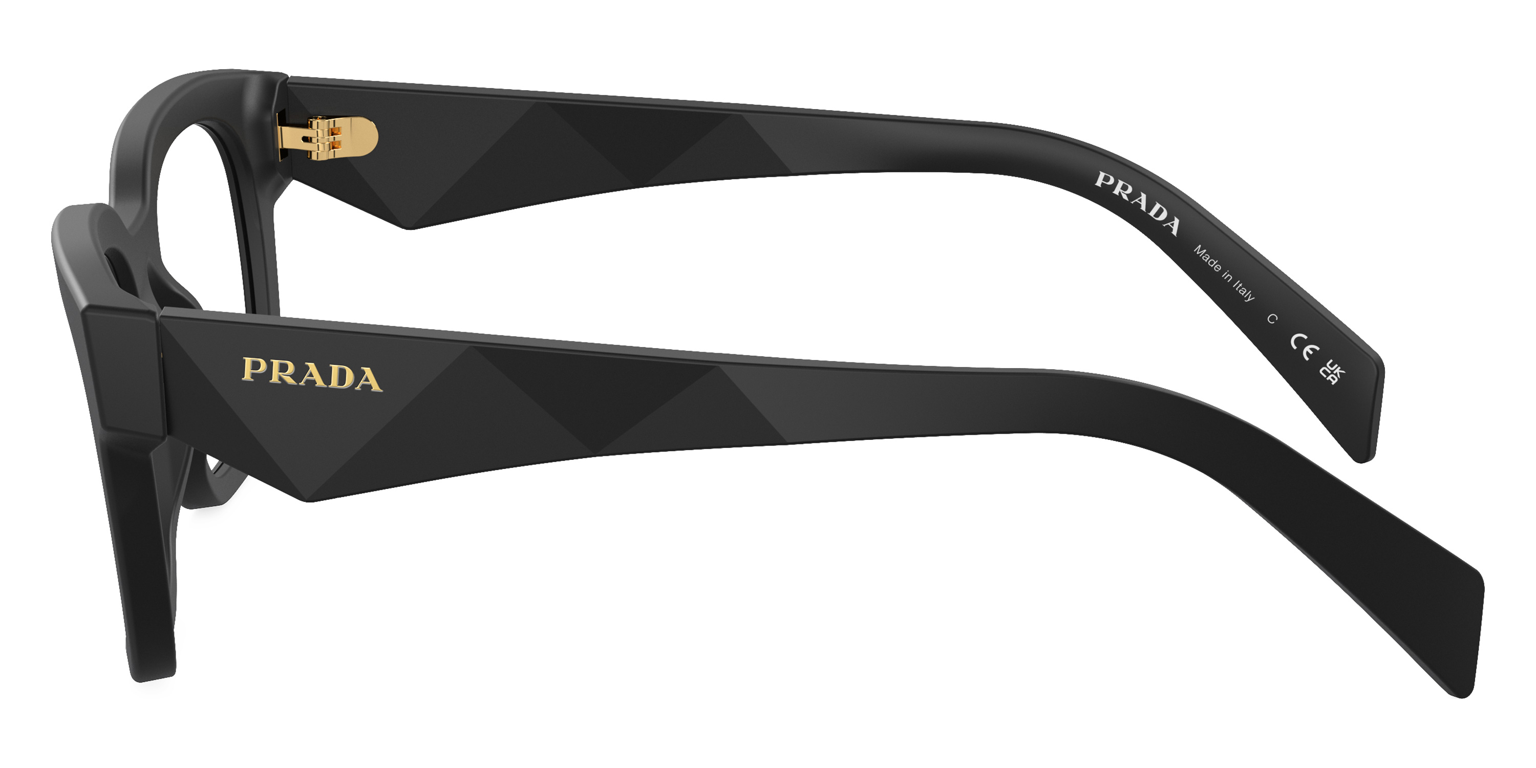 Color: Matte Black (12P1O1) - Prada PRA10V12P1O153